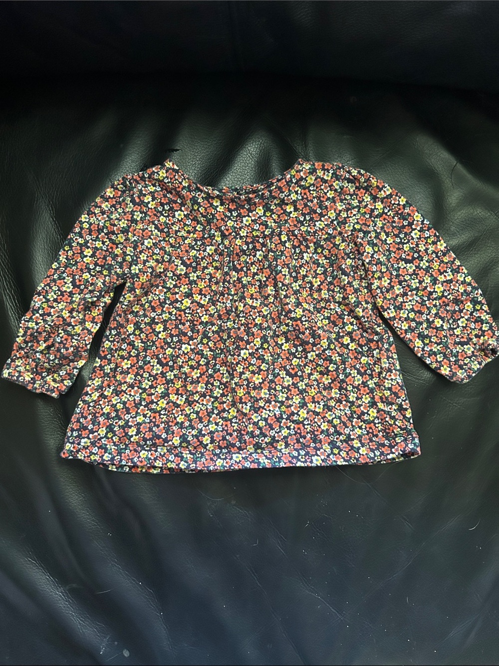 Carters Girl's Floral Long-Sleeve Top - Navy Multicolor